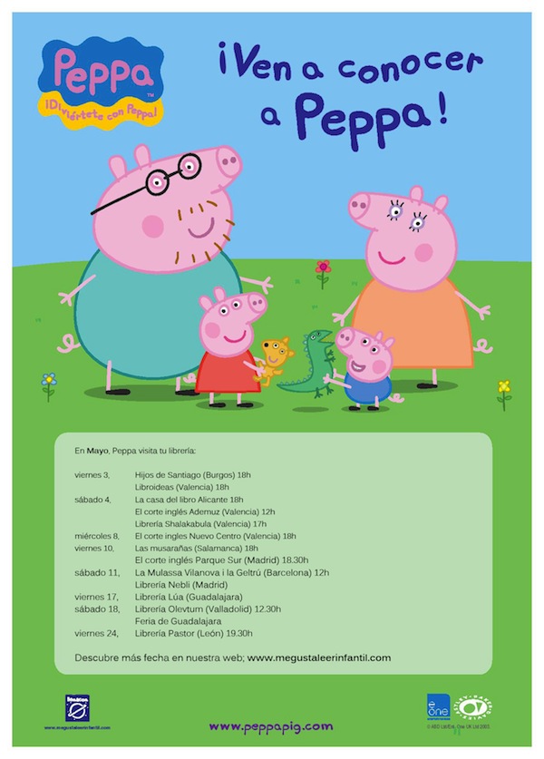 Ven a conocer a Peppa Pig en persona