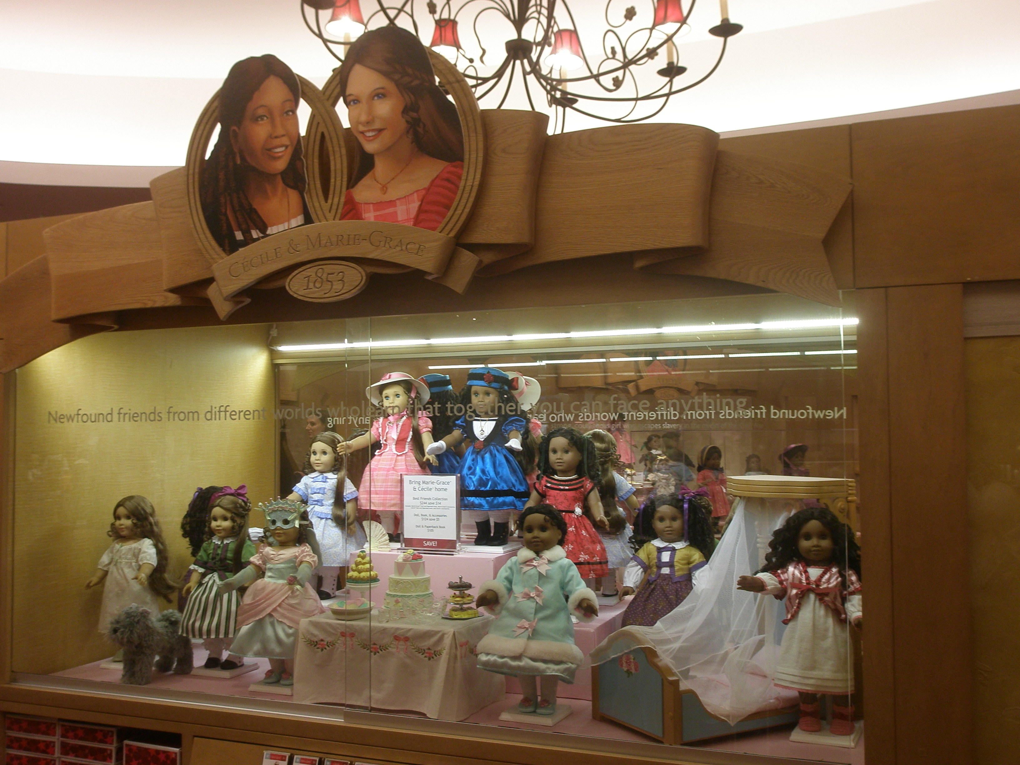 Muñecas históricas en American Girl Place