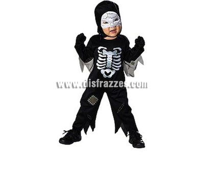 Disfraz de Esqueleto bebés 1-2 años para Halloween