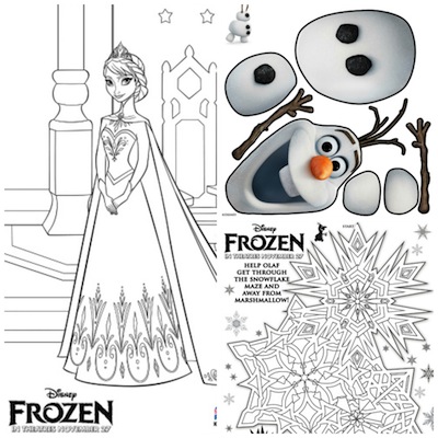 Dibujos y actividades para imprimir de Disney Frozen