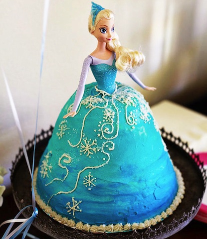 Tarta Reina Elsa de Frozen