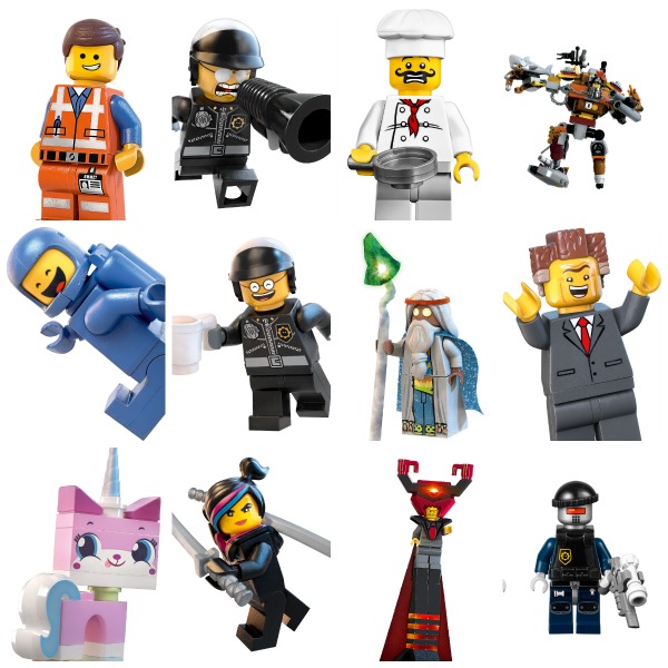 Minifiguras de juguete la Lego Pelicula