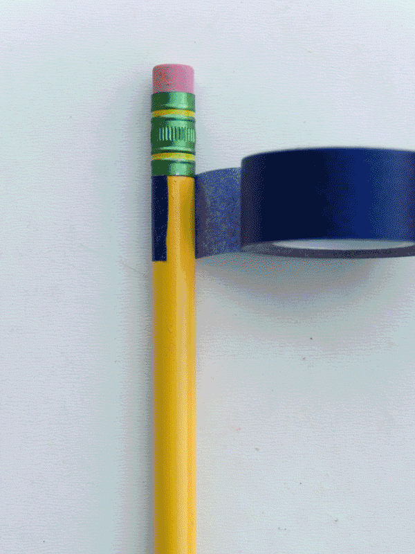 cómo Decorar lápices con washi 