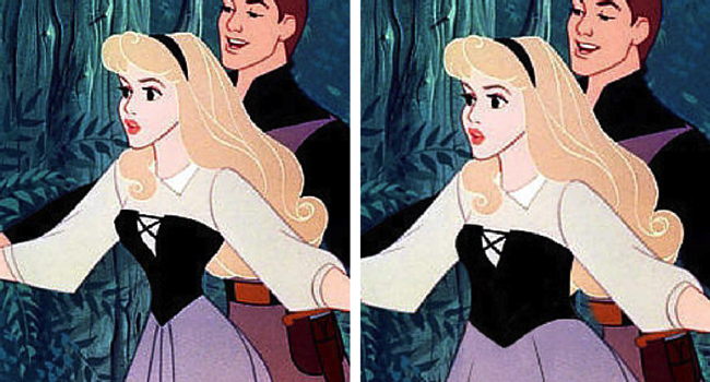 Aurora imagen de Disney e imagen de BuzzFeed/Loryn Brantz/Walt Disney Studios
