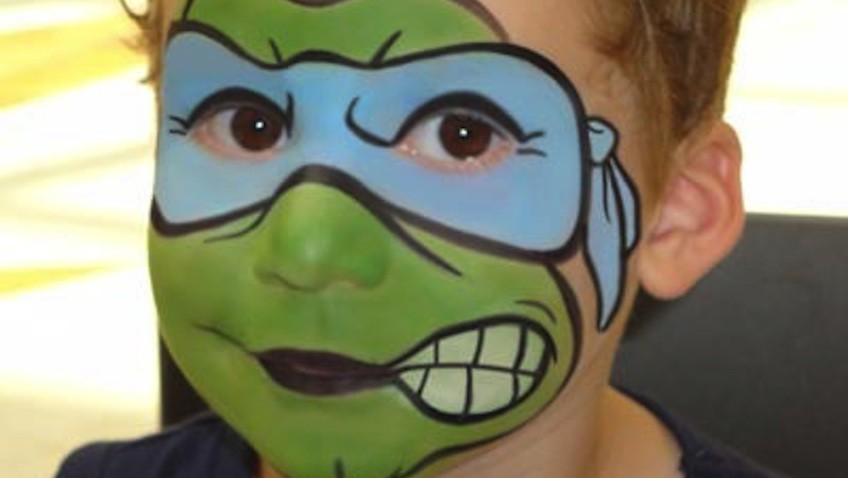 disfraz infantil casero tortuga ninja maquillaje