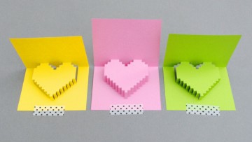 Descarga una fantástica tarjeta 3D para San Valentín