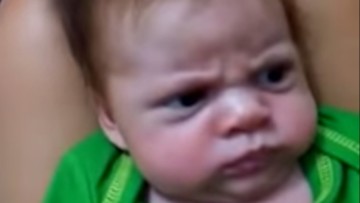 Vídeo de bebé enfadado se hace viral