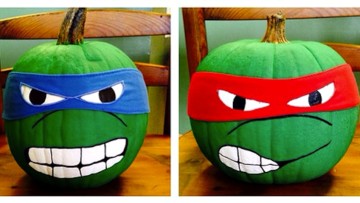 Calabazas decoradas para Halloween de las Tortugas Ninja