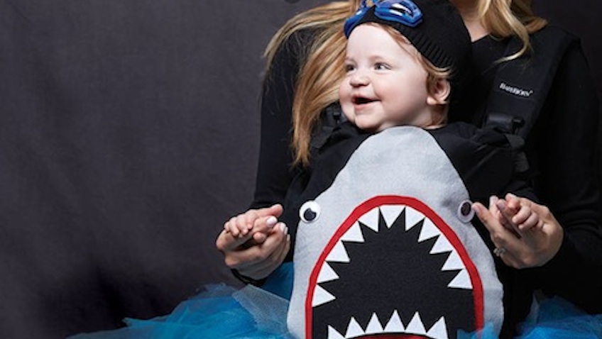 disfraz bebe tiburon halloween