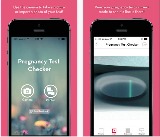 test embarazo iphone app