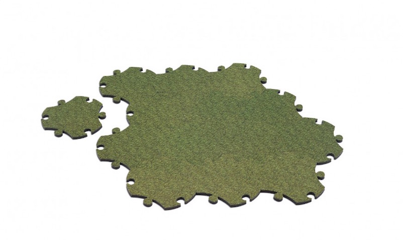alfombra infantil puzzle verde