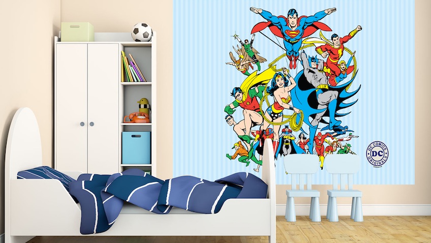 Decoración habitación de superhéroes DC Cómics