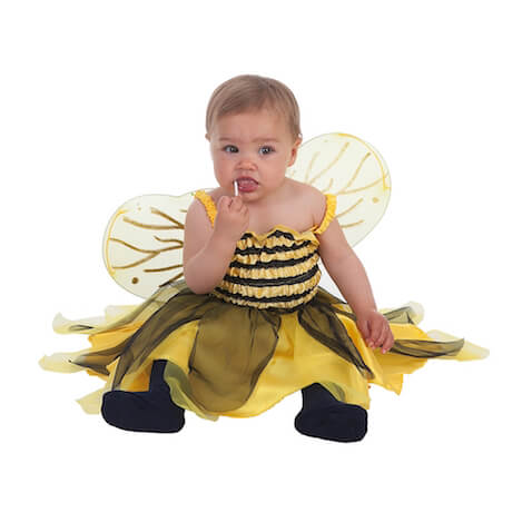 disfraz bebé abeja con alas
