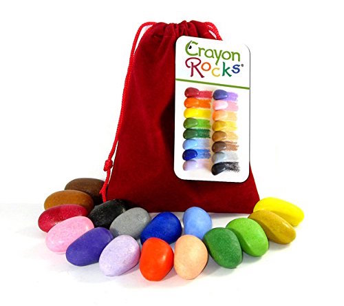 lápices de cera ecológicos crayon rocks bolsa roja