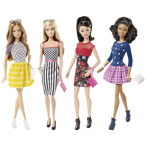 Barbie Fashionistas pack 4 muñecas