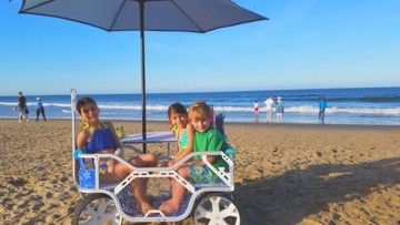 El carro de playa ideal para llevar con niñ@s