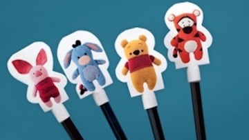Decorar lápices de Winnie The Pooh para la Vuelta al Cole