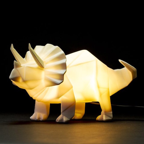 lámpara infantil dinosaurio Triceratops