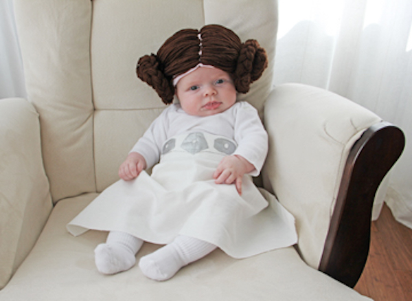 Disfraz de Princesa Leia para bebés casero