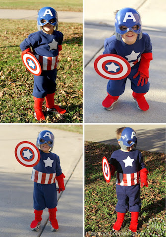Disfraz casero de Capitán América