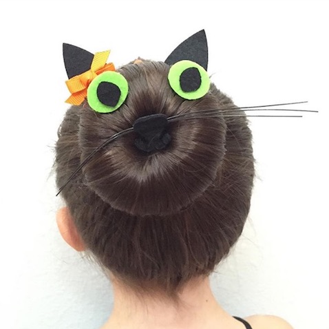 Peinado de gato para Halloween