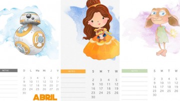 3 calendarios de abril para imprimir a los niñ@s