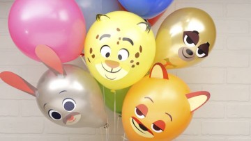 Haz globos caseros para un fiesta de Zootrópolis