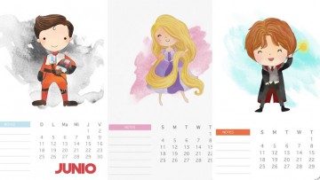 3 calendarios de junio para imprimir a los niñ@s