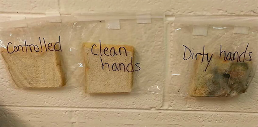 Experimento para conseguir crear el hábito de lavar las manos en niños