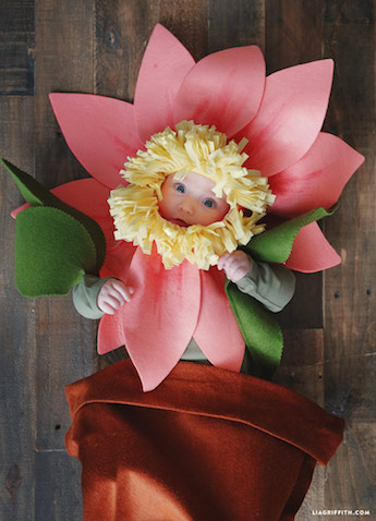 Mansión ballet Gobernable Cómo hacer un disfraz de flor para bebé casero fácil | Disfraces