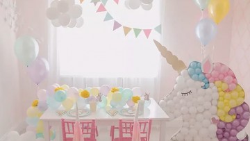 Muchas ideas para una fiesta de cumpleaños de unicornios