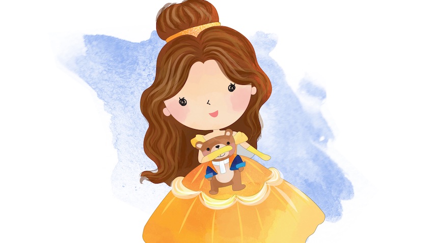 Calendario infantiles de abril Princesas Disney