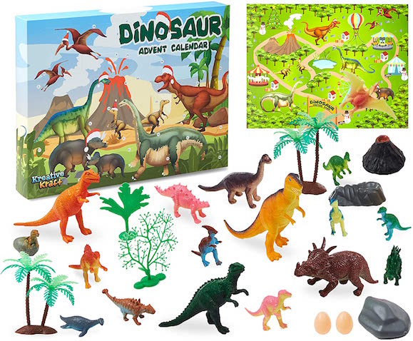 Calendario Adviento de Dinosaurios de para niños