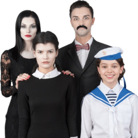 disfrazarse en familia Addams